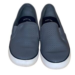 NA XXXX  ???? Gray Leather Slip-on Shoes via as